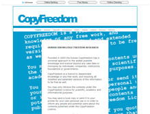 Tablet Screenshot of copyfreedom.com